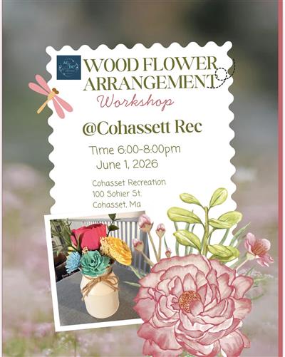 Wood Flower Arrengement